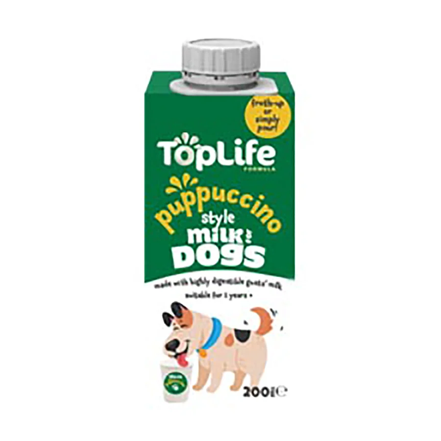 World-Class Toplife Puppuccino Style Dog Milk 200ml Classic