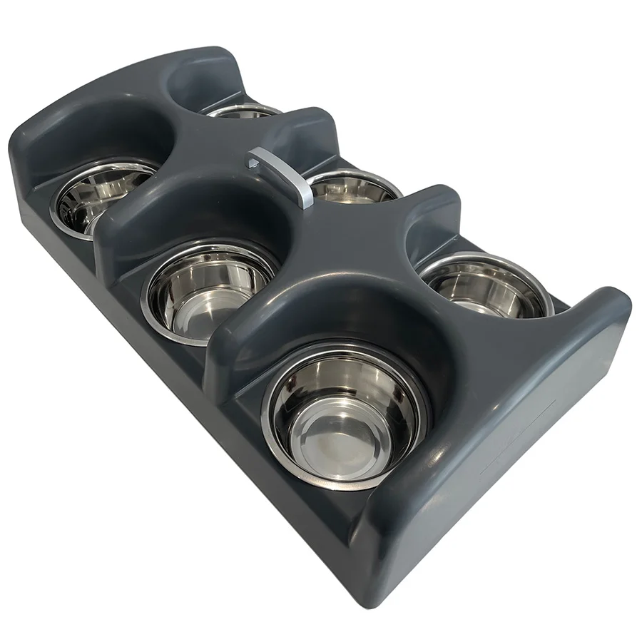 Environmentally Friendly Petnap WeanaFeeda Maxi 6 Bowl Feeding System for Weaning Puppies Green
