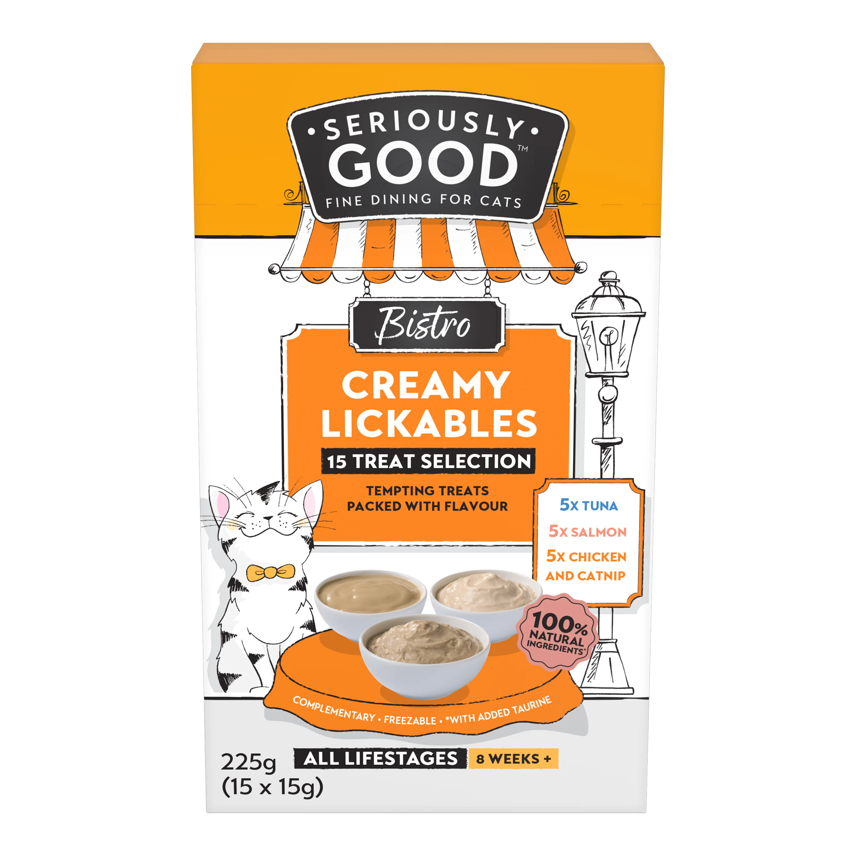 Excellent Seriously Good Creamy Lickable Cat Treats Variety 15 Pack Top-Quality