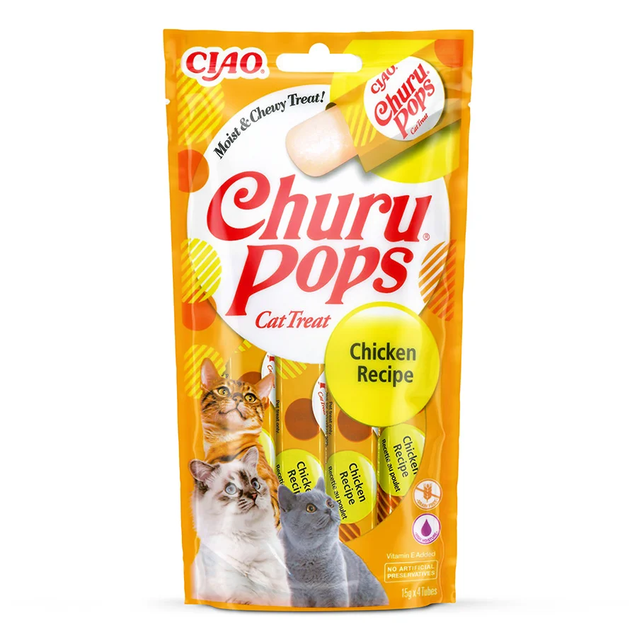 Next-Generation Ciao Churu Cat Treat Pops Chicken 4x15g Fine Crafted