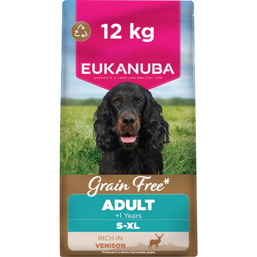 Proven Eukanuba Grain Dry Adult Dog Food Venison 12kg Exceptional
