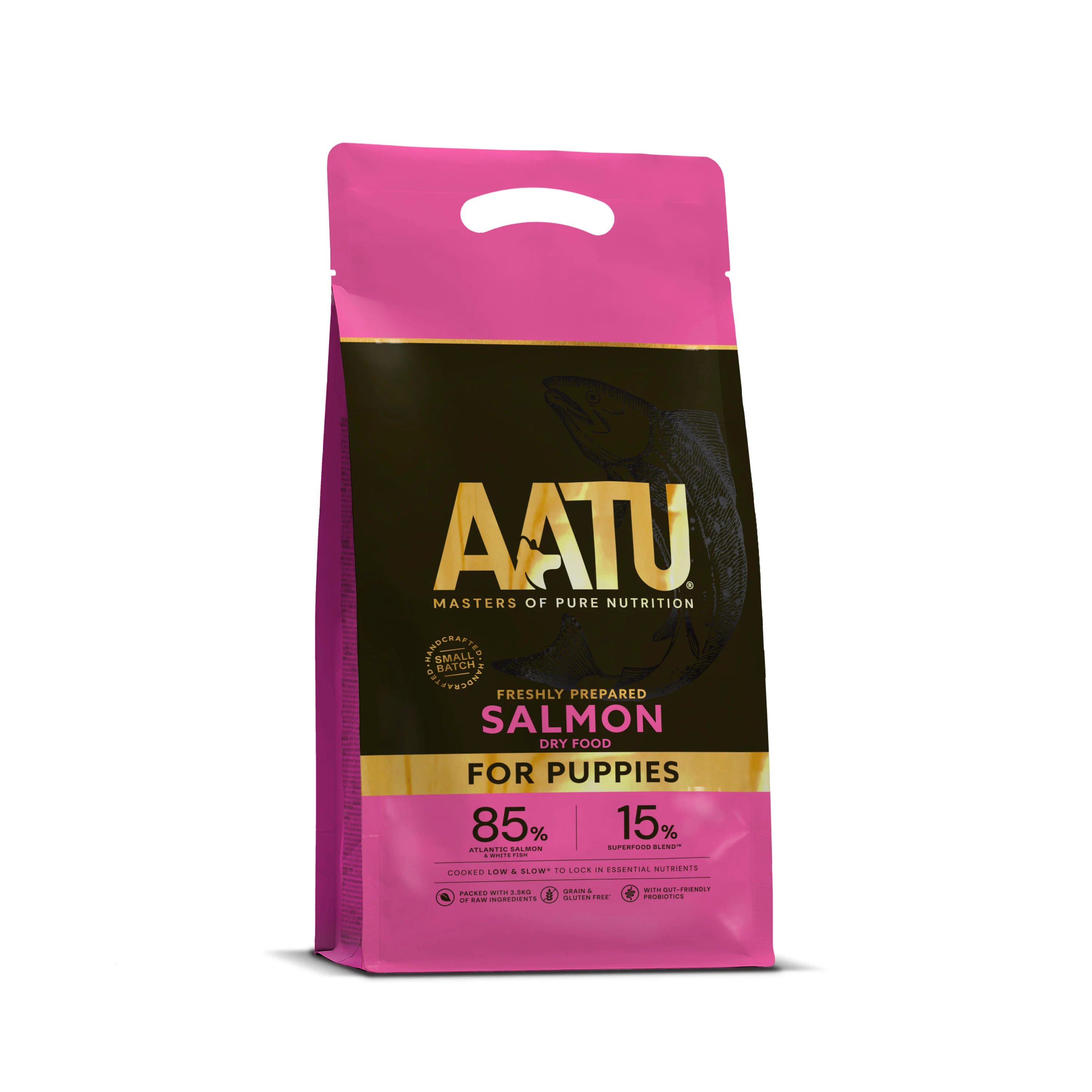 Modern AATU 85 15 Puppy Dry Dog Food Salmon Traditional
