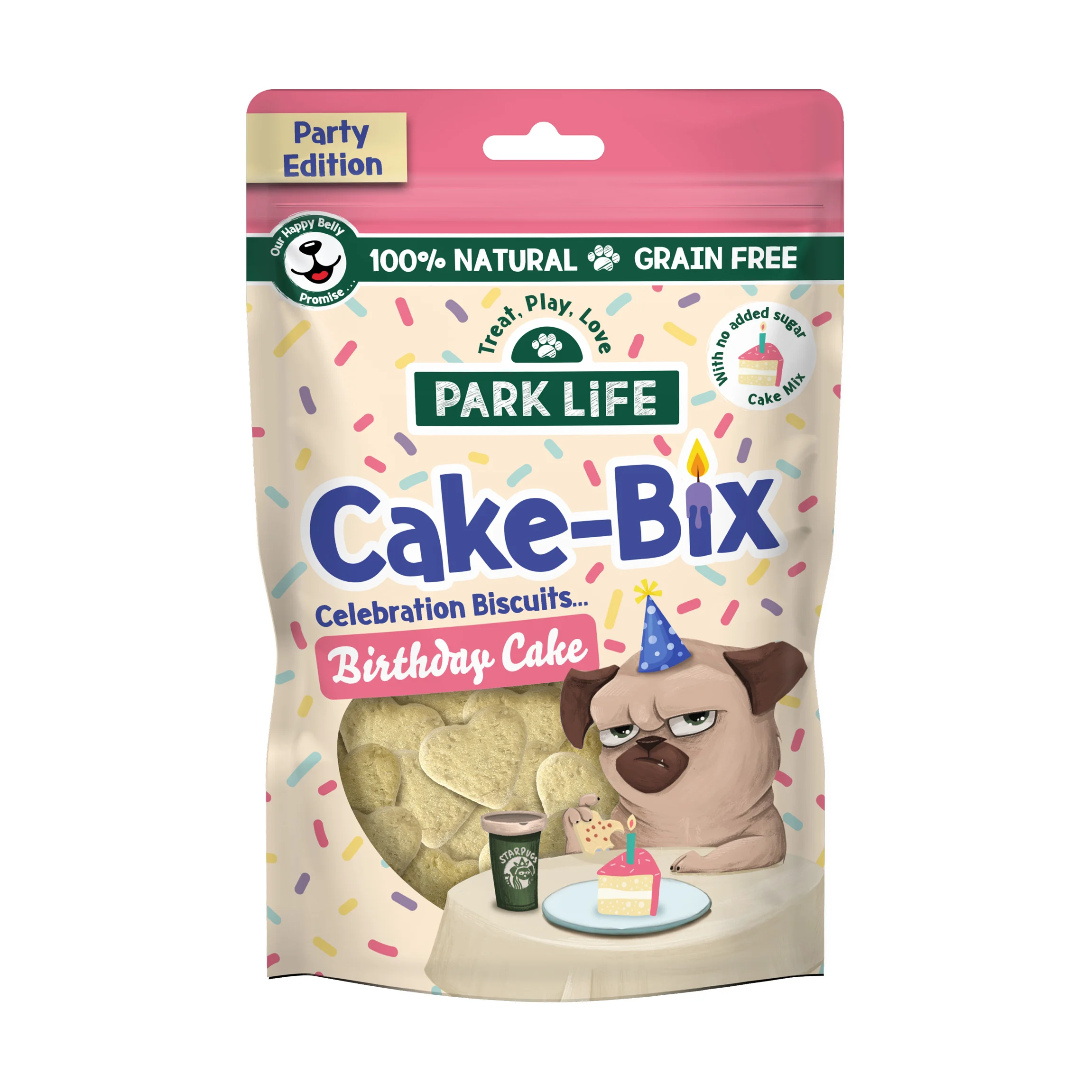 Smooth Park Life Cake-Bix Dog Treats Birthday Cake Flavour 100g Next-Generation