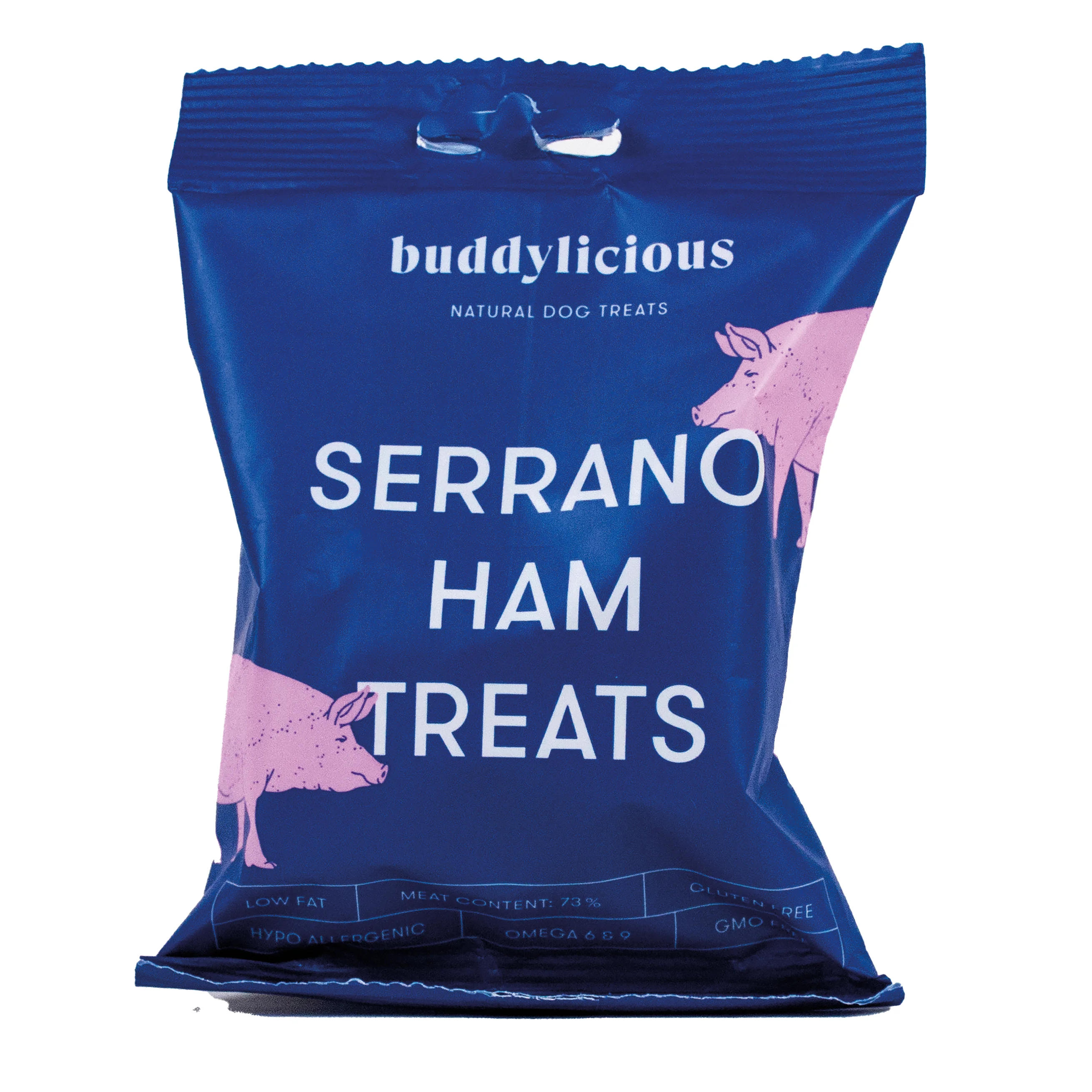 Exceptional Buddylicious Serrano Ham Dog Treats 100g Practical