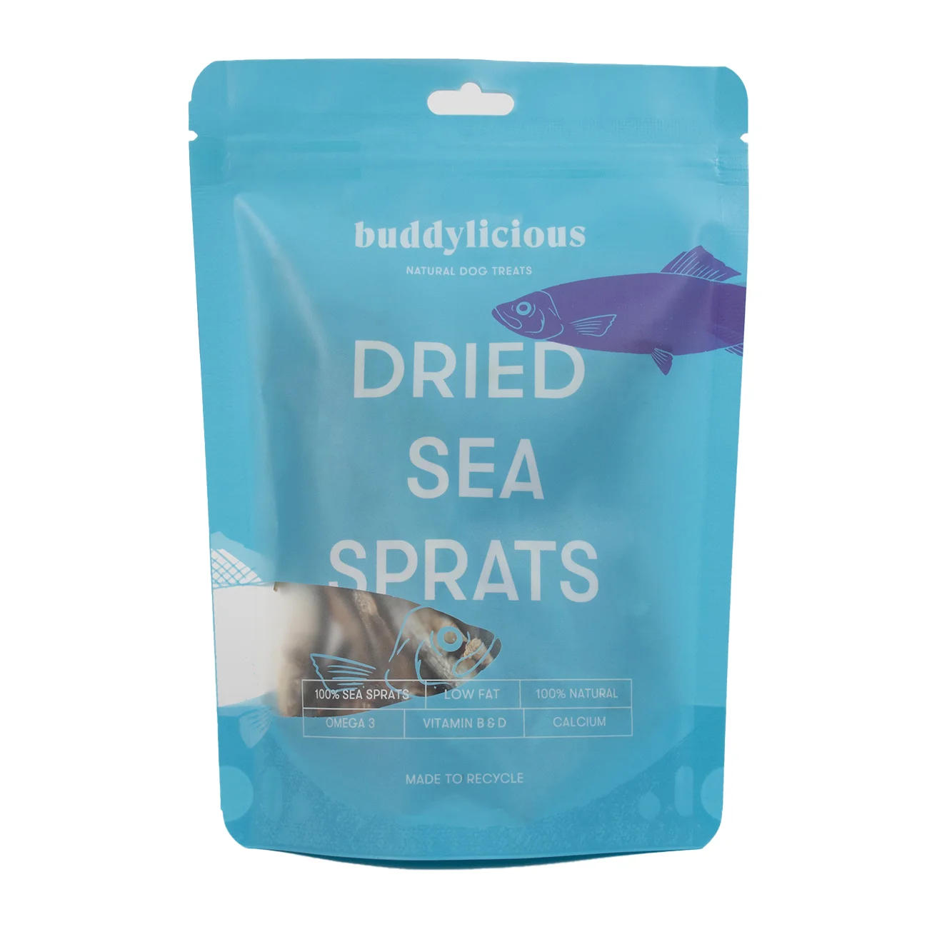 Practical Buddylicious Dried Sea Sprats Dog Treats 80g Genuine