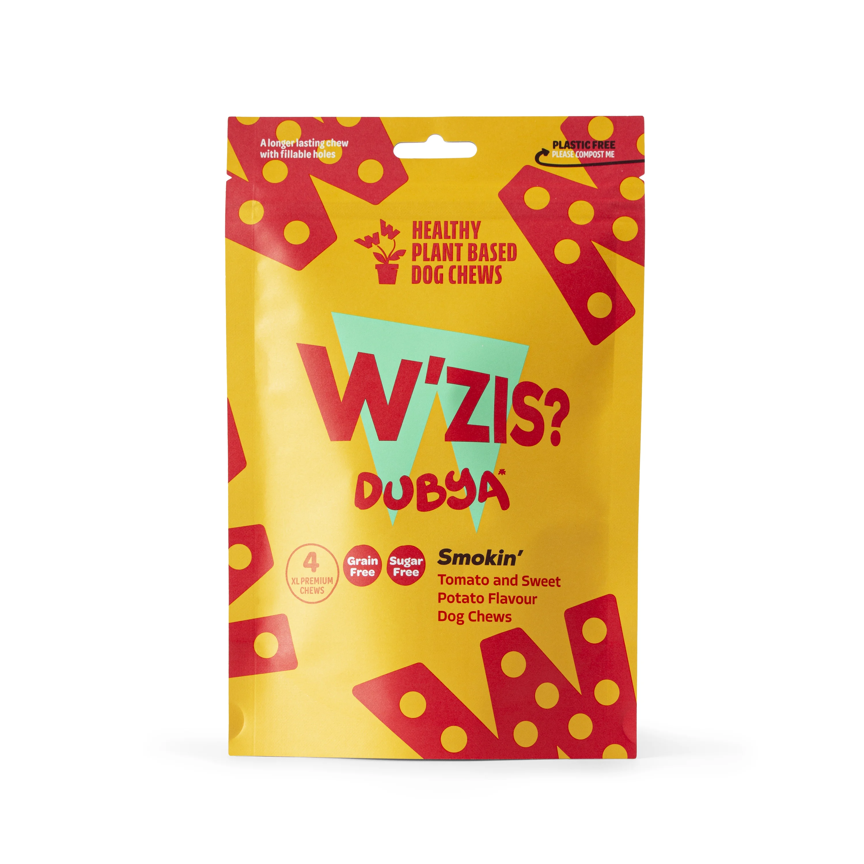 Innovative W x27 ZIS Long Lasting Smoky Dubya Healthy Dog Chew Treat x4 150g Soft