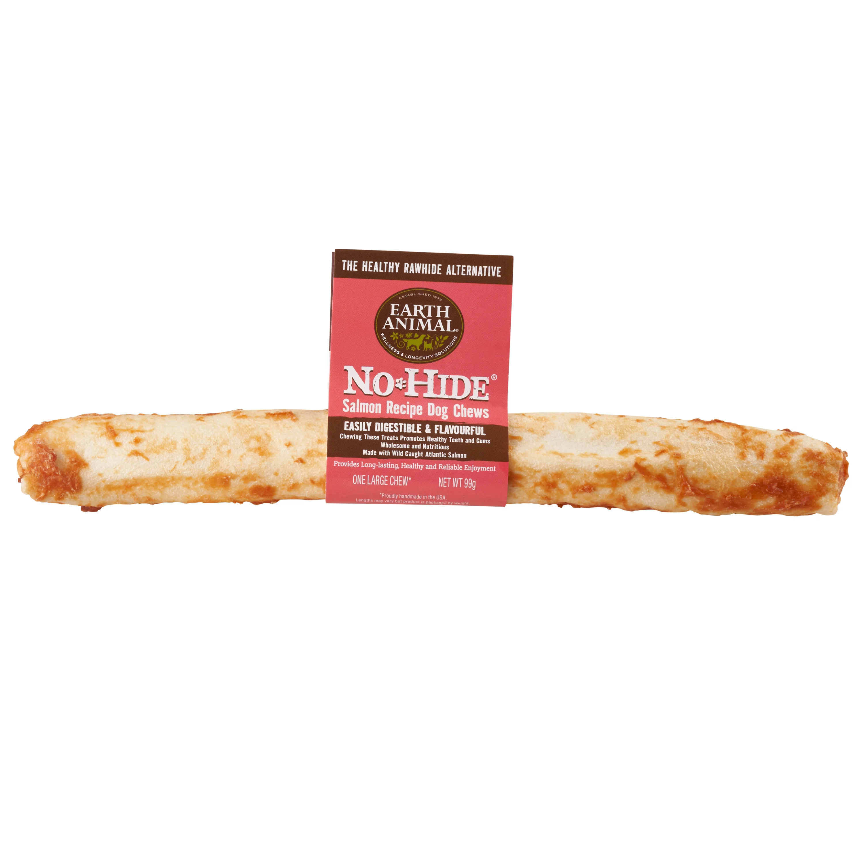 Modern Earth Animal No-Hide Dog Treat Chew Salmon Large Efficient