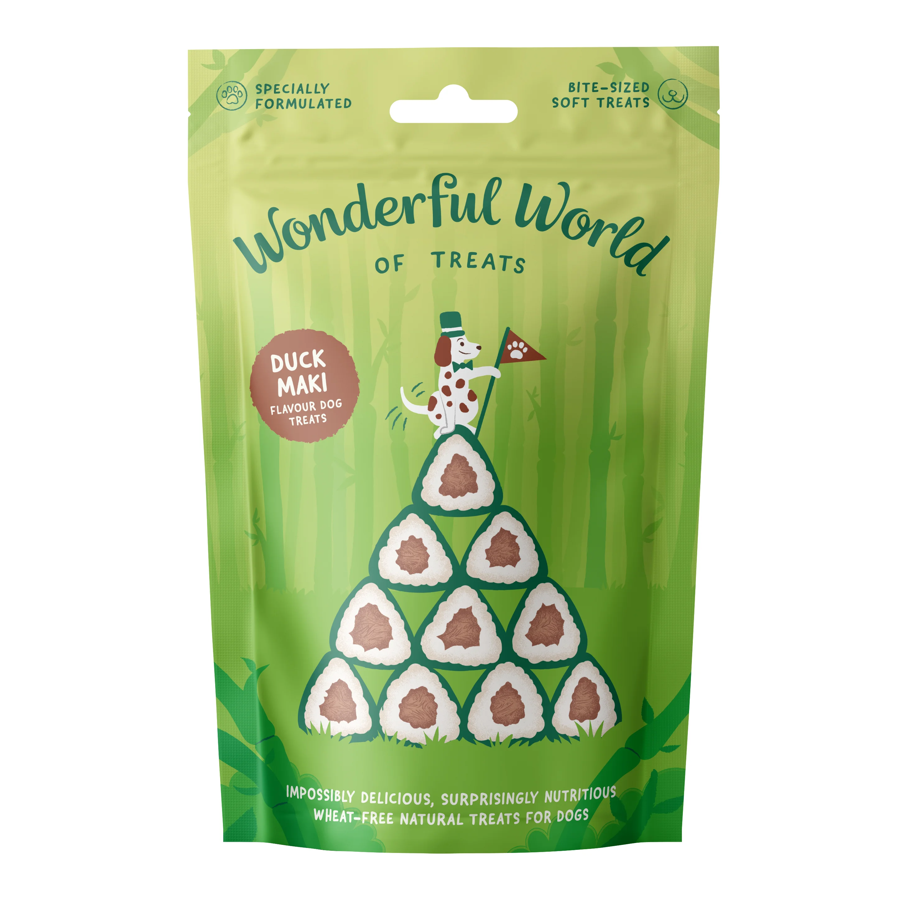 Premium Wonderful World of Treats Duck Maki Dog Training Treats 50g Authentic