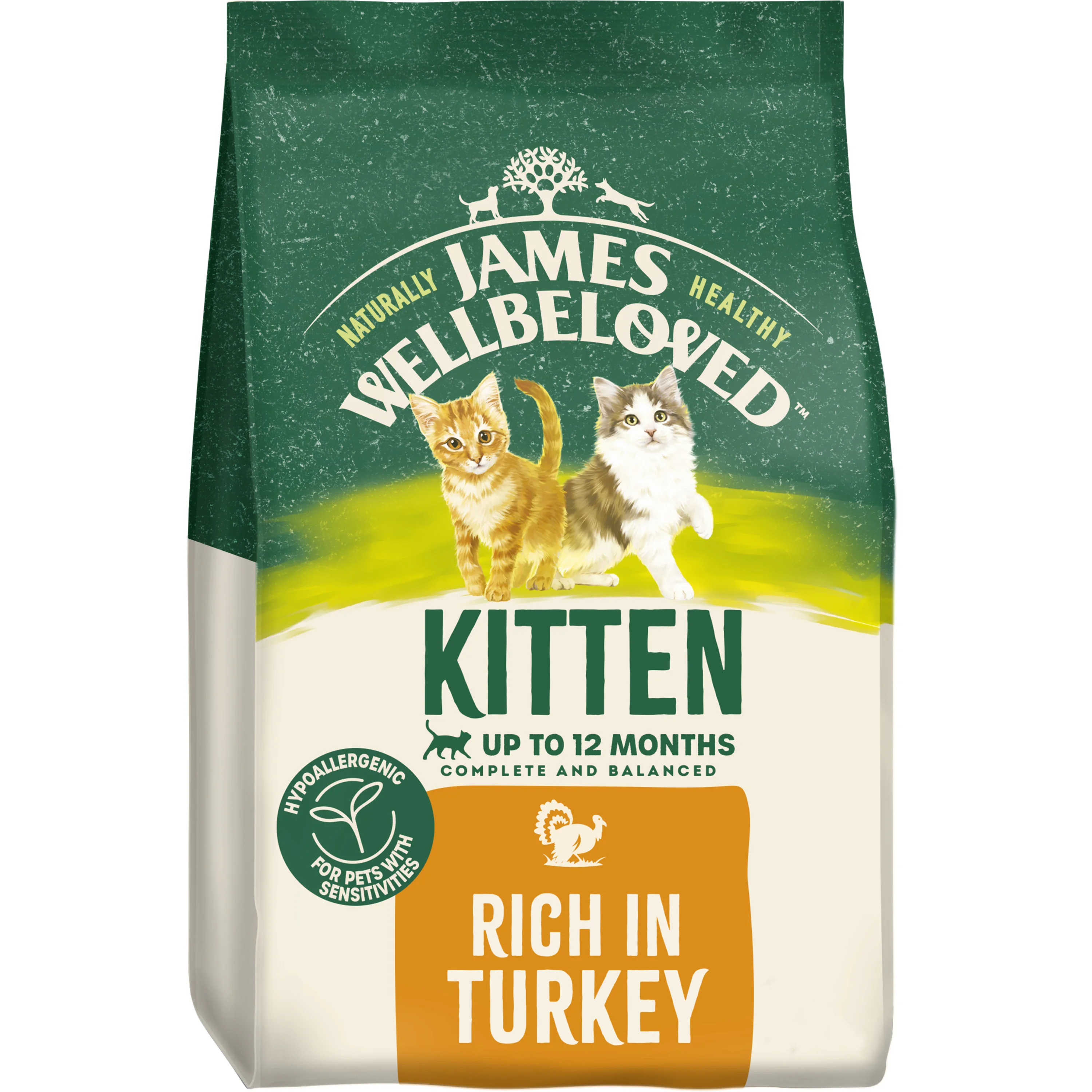 Effective James Wellbeloved Kitten Dry Cat Food Turkey 4kg Original