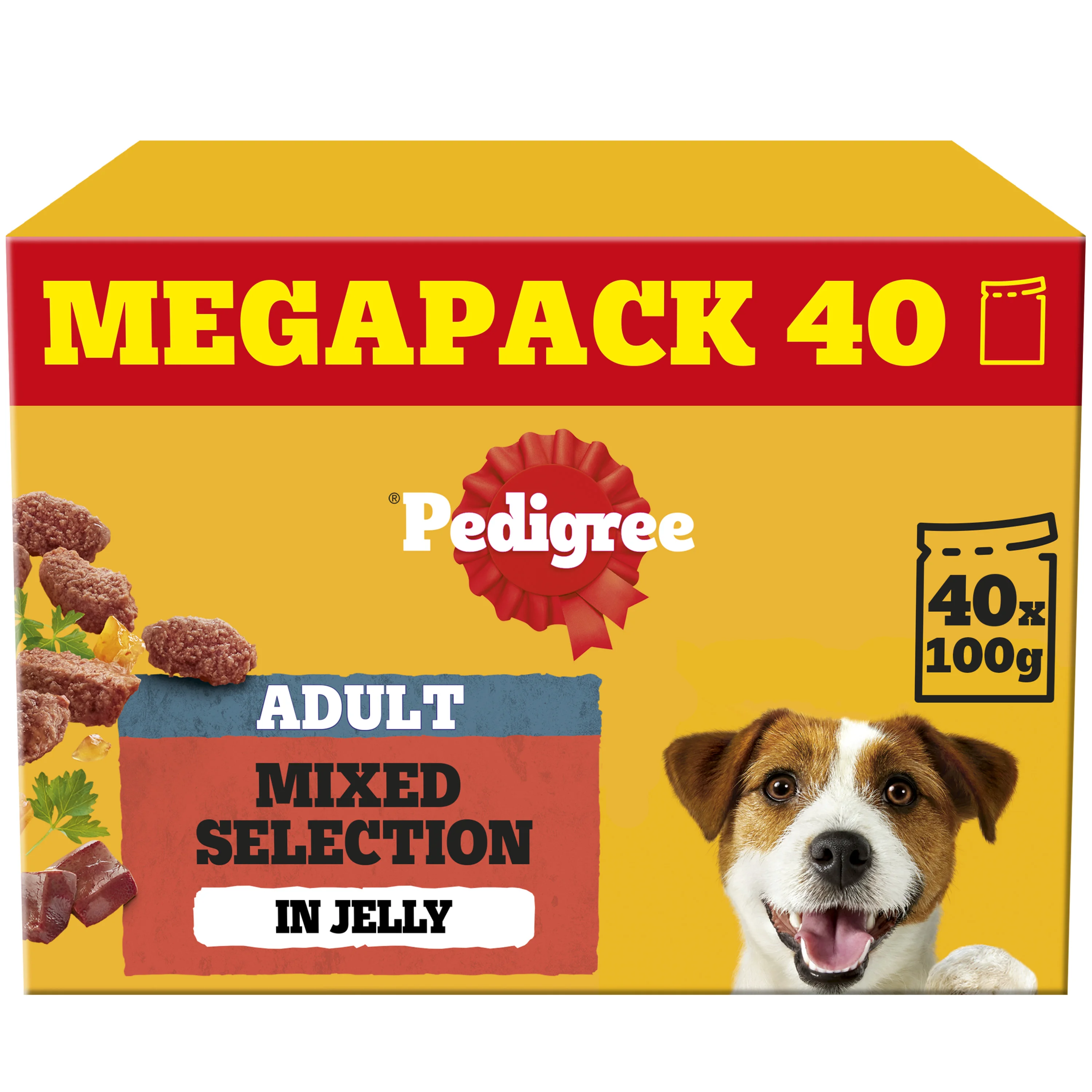 Minimalist Pedigree Adult Wet Dog Food in Jelly Mixed Selection Mega Pack 40x100g Specialty
